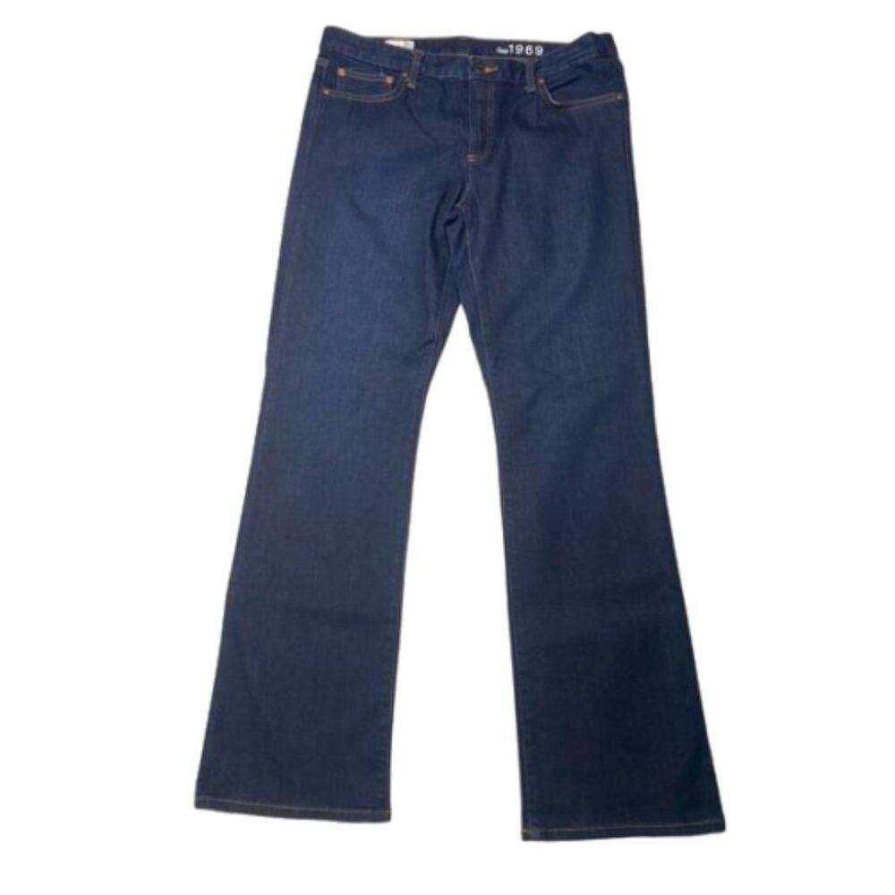 GAP 1969 Perfect Boot Dark Wash Bootcut Jeans Size 32 Regular #1190